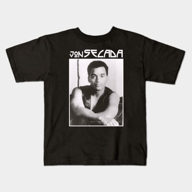 Jon Secada Pop Rock Latin Original 1990s Kids T-Shirt by RafelagibsArt